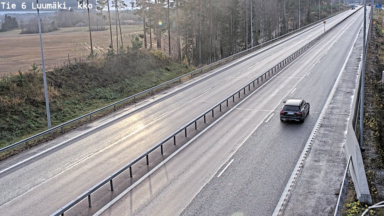 Kelikamerat Kuva Tie 6 Luumäki, kirkko, Luumäki, Etelä-Karjala