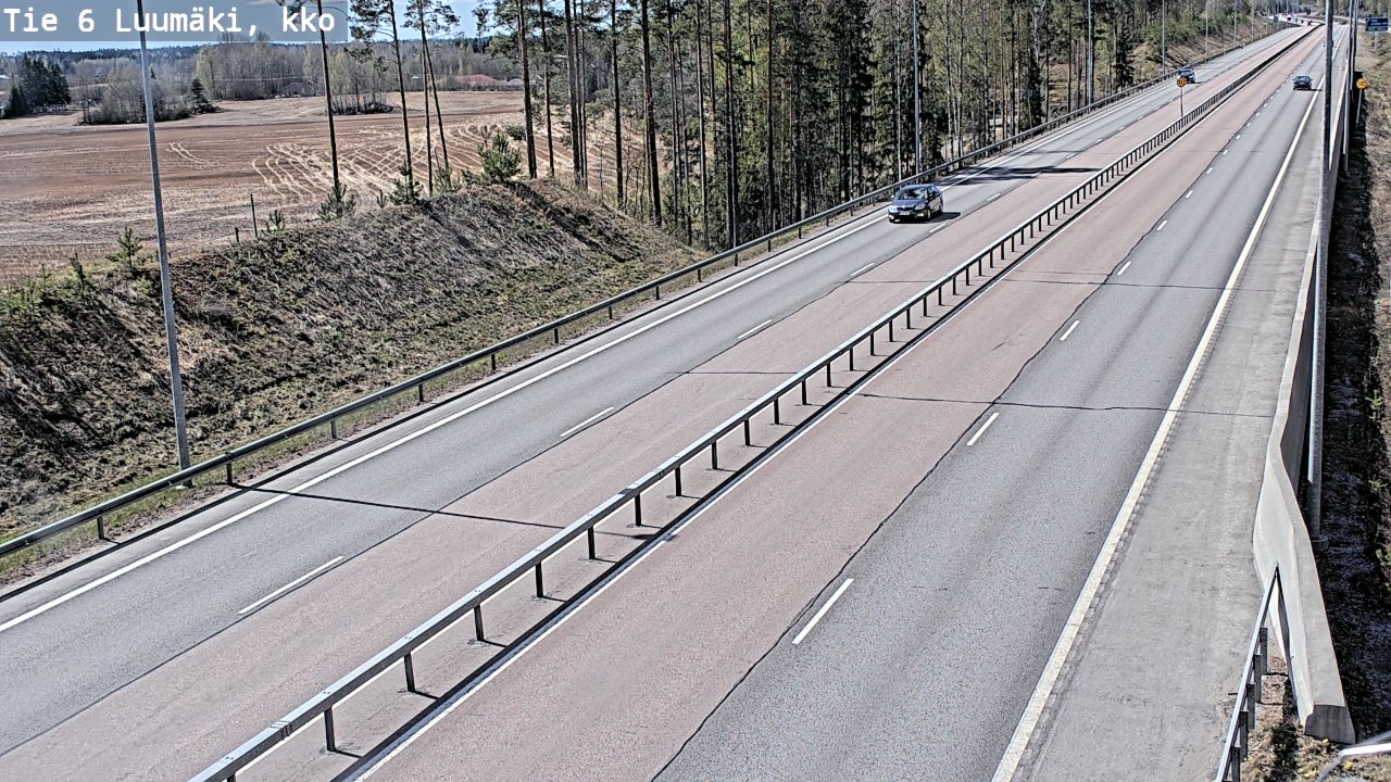 Kelikamerat Kuva Tie 6 Luumäki, kirkko, Luumäki, Etelä-Karjala