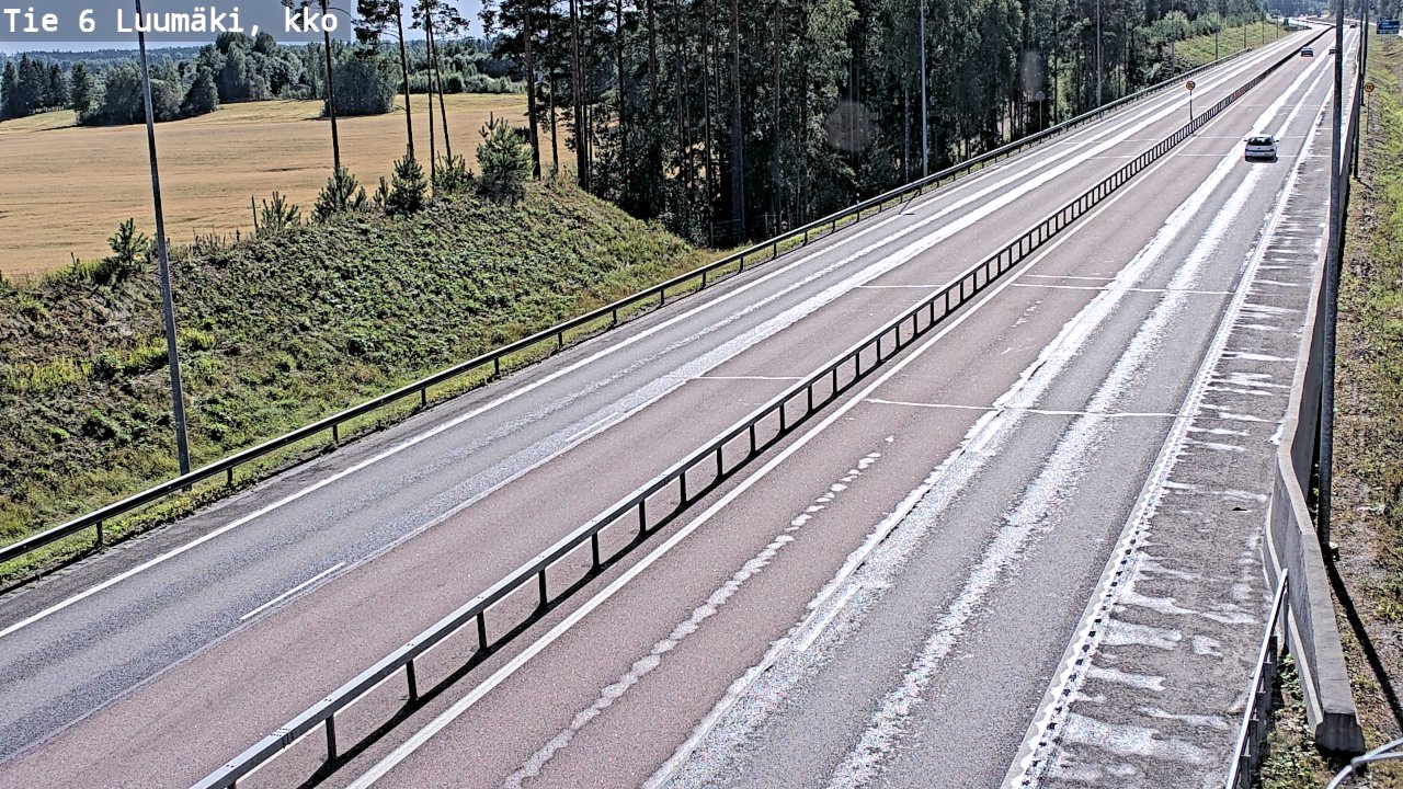 Kelikamerat Kuva Tie 6 Luumäki, kirkko, Luumäki, Etelä-Karjala