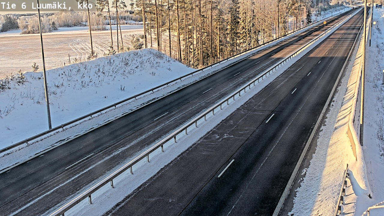 Weather Camera Image Road 6 Luumäki, kirkko, Luumäki, Etelä-Karjala
