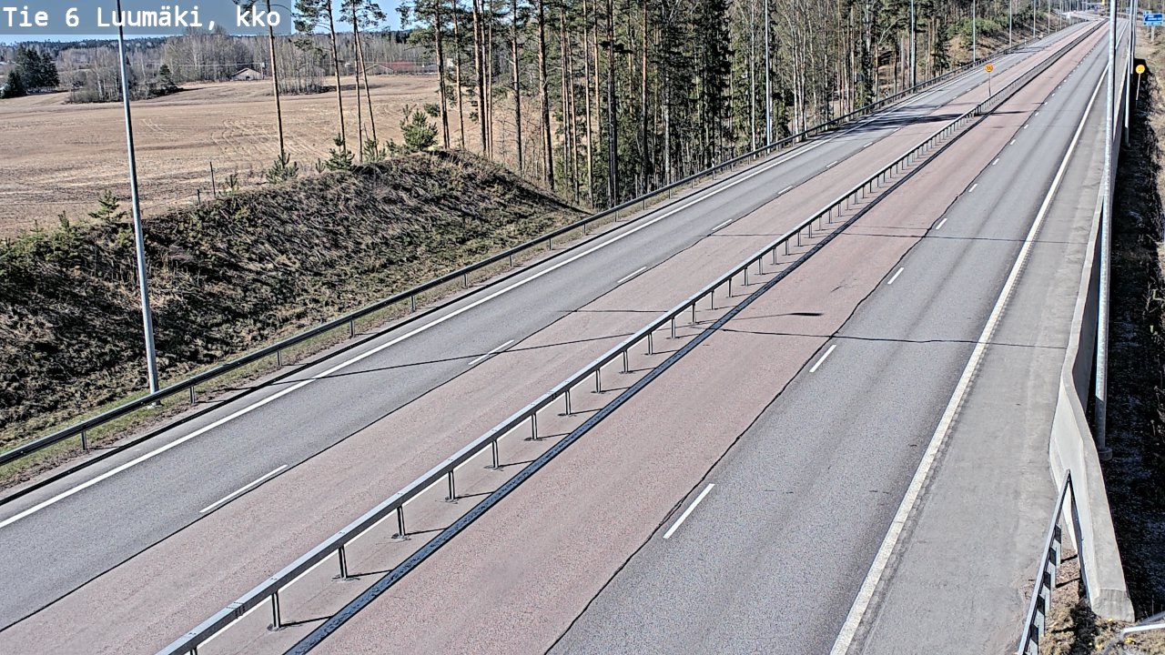 Kelikamerat Kuva Tie 6 Luumäki, kirkko, Luumäki, Etelä-Karjala