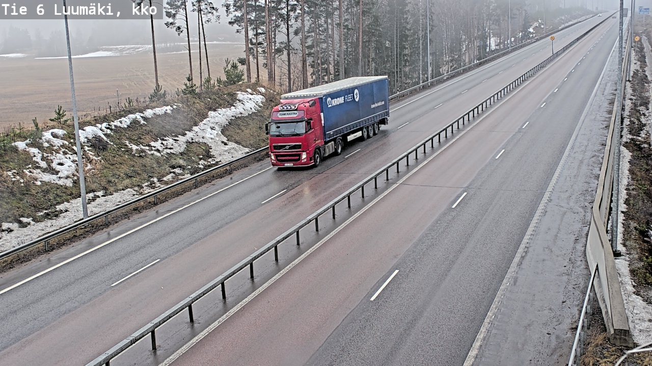 Kelikamerat Kuva Tie 6 Luumäki, kirkko, Luumäki, Etelä-Karjala