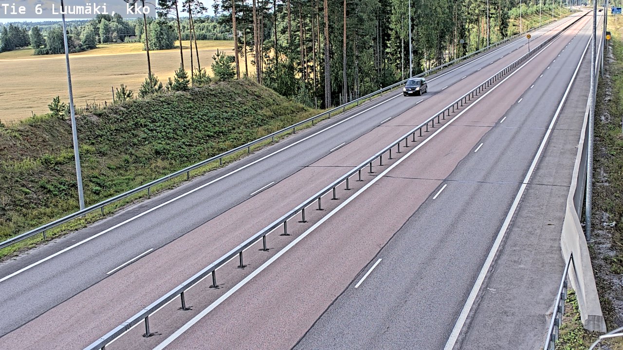 Kelikamerat Kuva Tie 6 Luumäki, kirkko, Luumäki, Etelä-Karjala