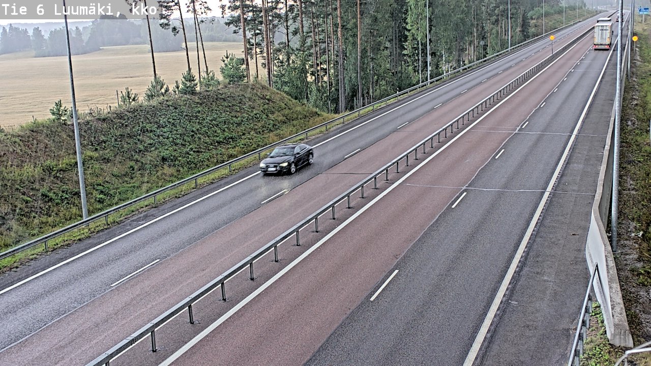 Kelikamerat Kuva Tie 6 Luumäki, kirkko, Luumäki, Etelä-Karjala