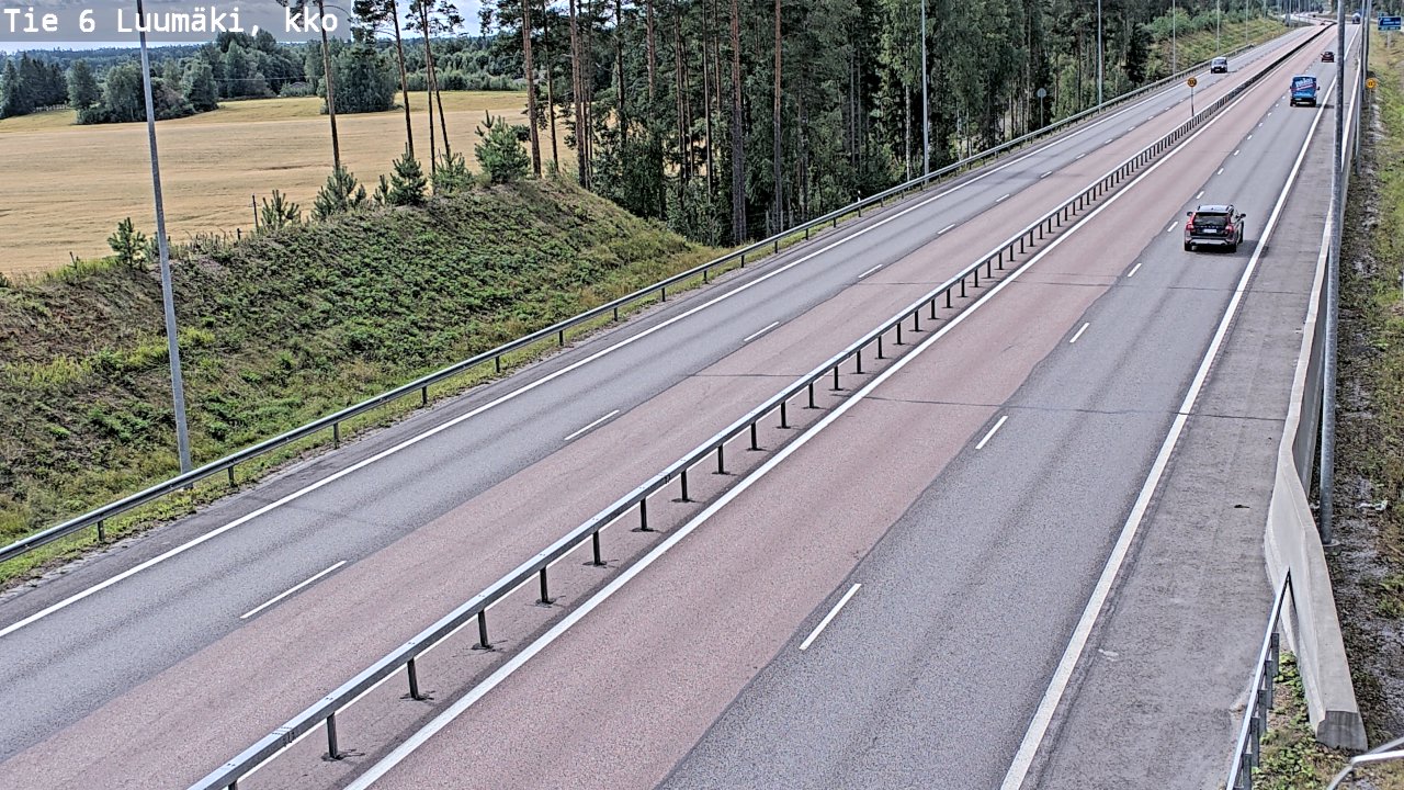 Kelikamerat Kuva Tie 6 Luumäki, kirkko, Luumäki, Etelä-Karjala