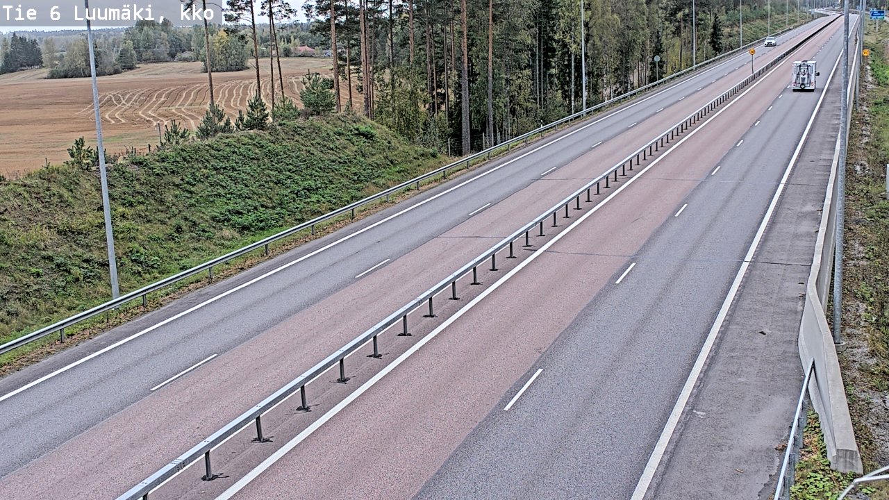 Kelikamerat Kuva Tie 6 Luumäki, kirkko, Luumäki, Etelä-Karjala