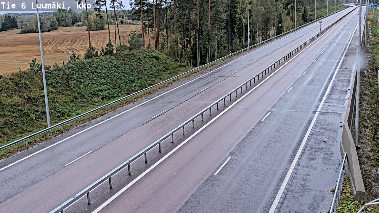 Kelikamerat Kuva Tie 6 Luumäki, kirkko, Luumäki, Etelä-Karjala