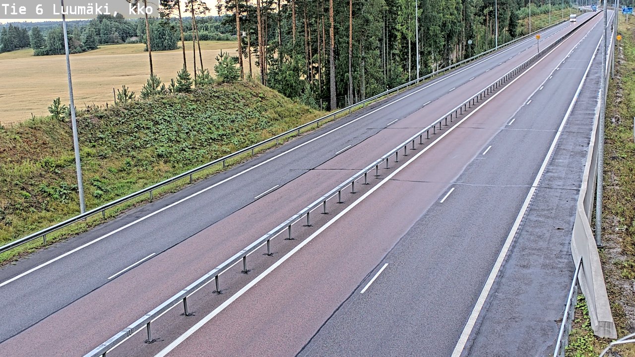 Kelikamerat Kuva Tie 6 Luumäki, kirkko, Luumäki, Etelä-Karjala