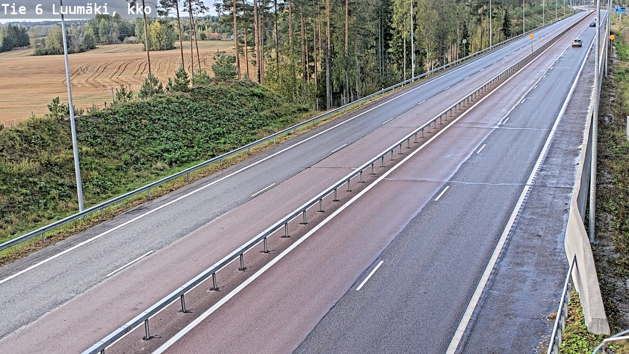 Weather Camera Image Road 6 Luumäki, kirkko, Luumäki, Etelä-Karjala