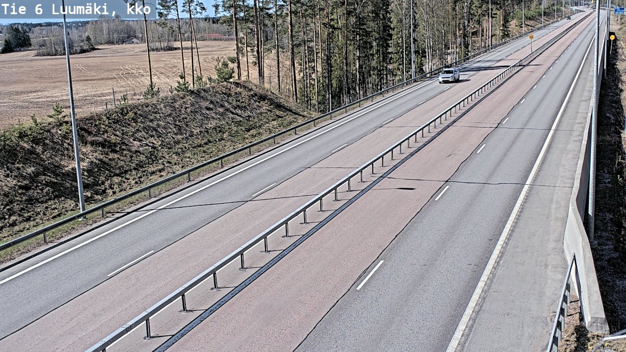 Kelikamerat Kuva Tie 6 Luumäki, kirkko, Luumäki, Etelä-Karjala