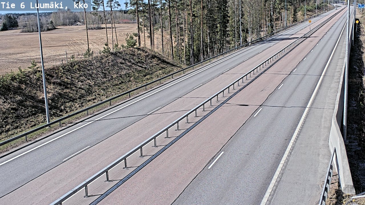 Kelikamerat Kuva Tie 6 Luumäki, kirkko, Luumäki, Etelä-Karjala
