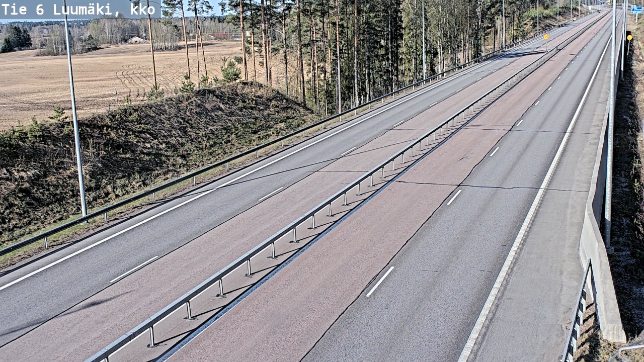 Weather Camera Image Road 6 Luumäki, kirkko, Luumäki, Etelä-Karjala