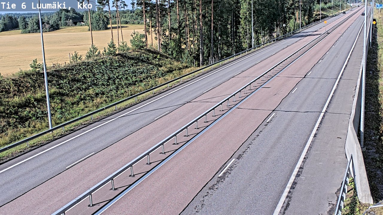 Weather Camera Image Road 6 Luumäki, kirkko, Luumäki, Etelä-Karjala