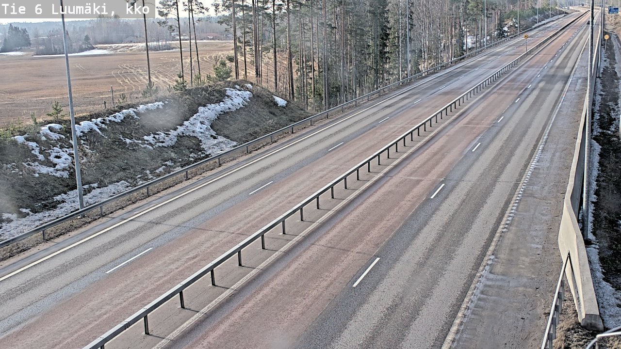 Weather Camera Image Road 6 Luumäki, kirkko, Luumäki, Etelä-Karjala