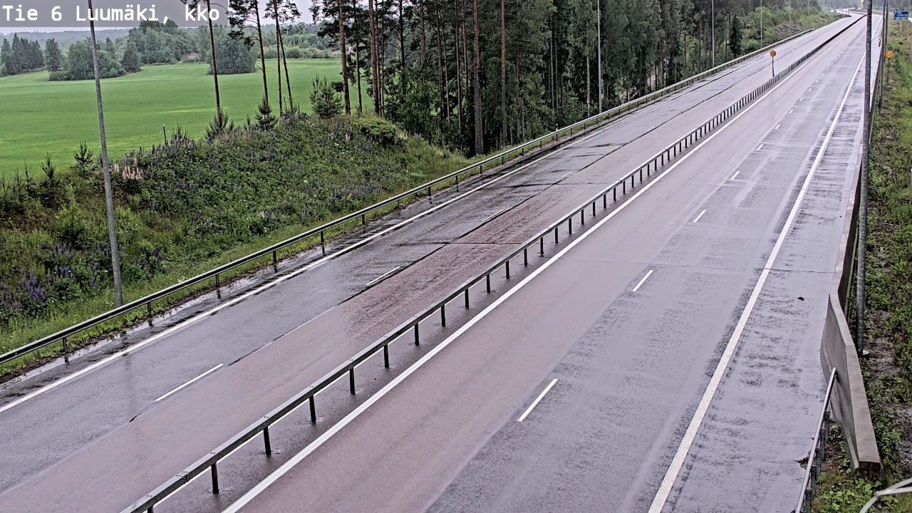 Kelikamerat Kuva Tie 6 Luumäki, kirkko, Luumäki, Etelä-Karjala
