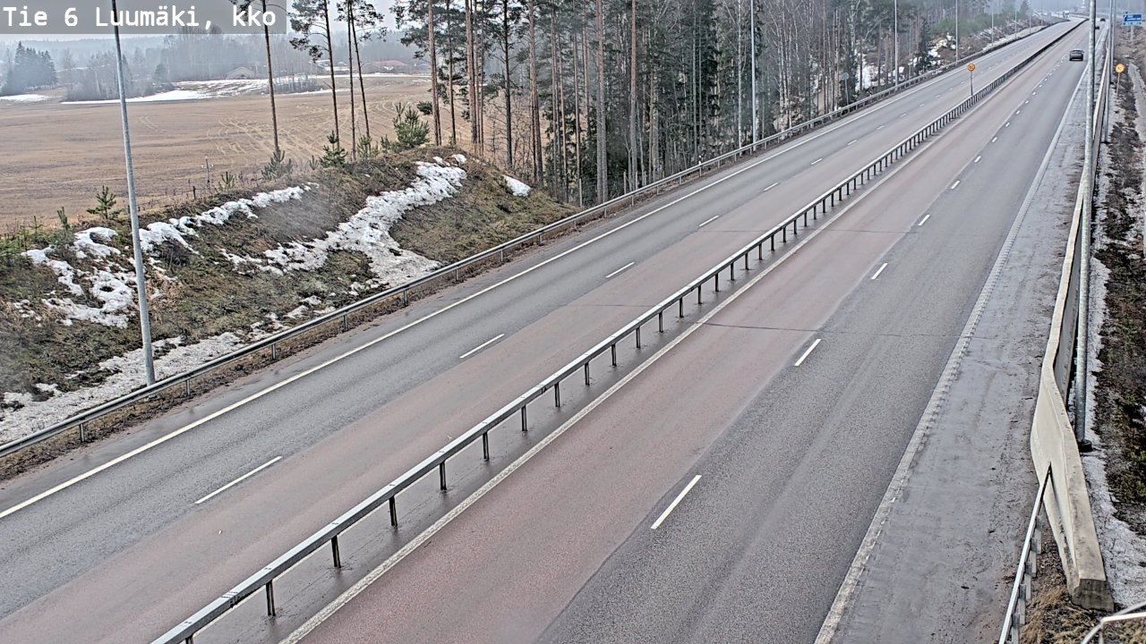 Weather Camera Image Road 6 Luumäki, kirkko, Luumäki, Etelä-Karjala