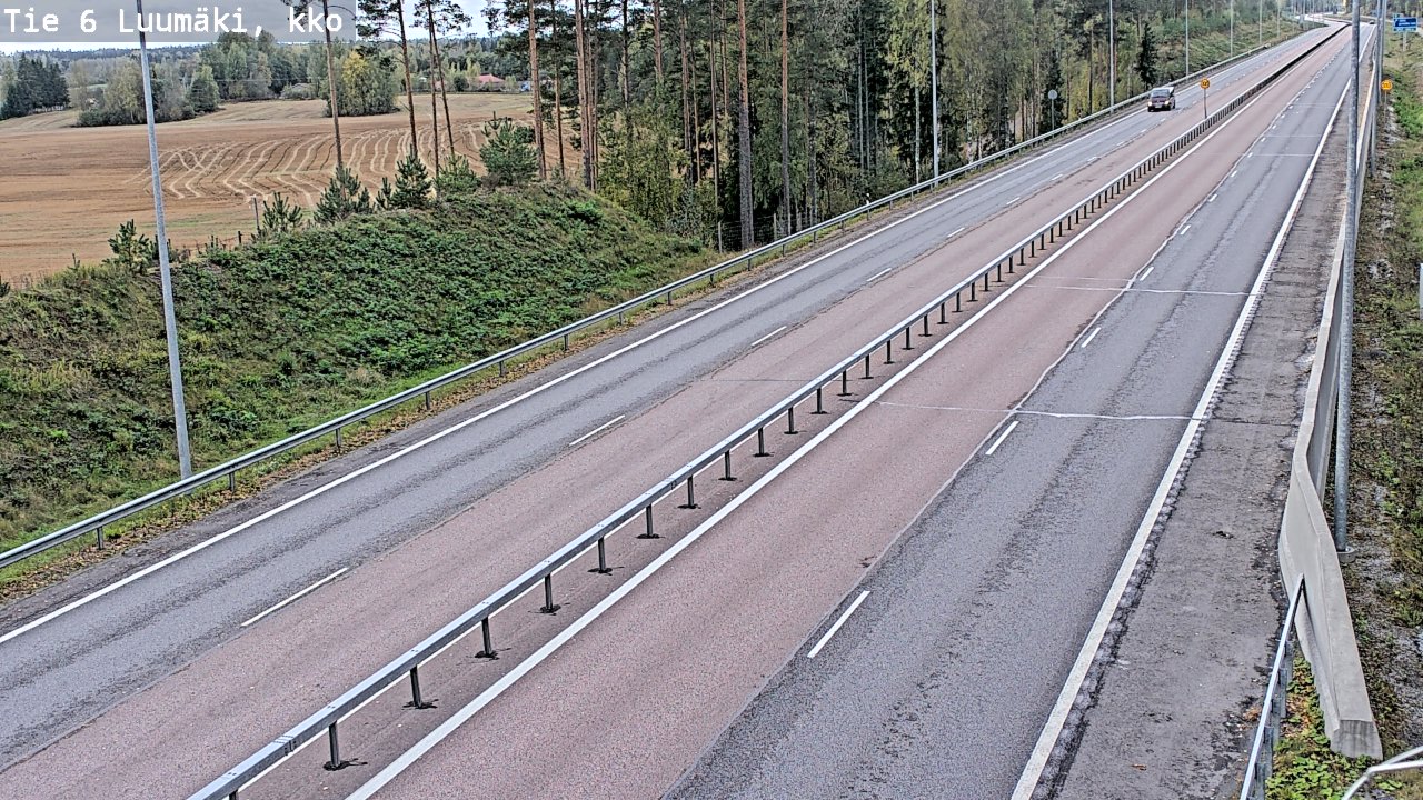 Weather Camera Image Road 6 Luumäki, kirkko, Luumäki, Etelä-Karjala