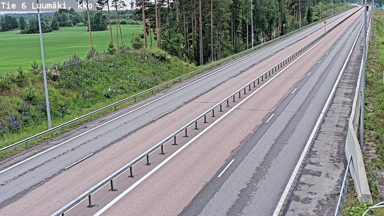 Kelikamerat Kuva Tie 6 Luumäki, kirkko, Luumäki, Etelä-Karjala