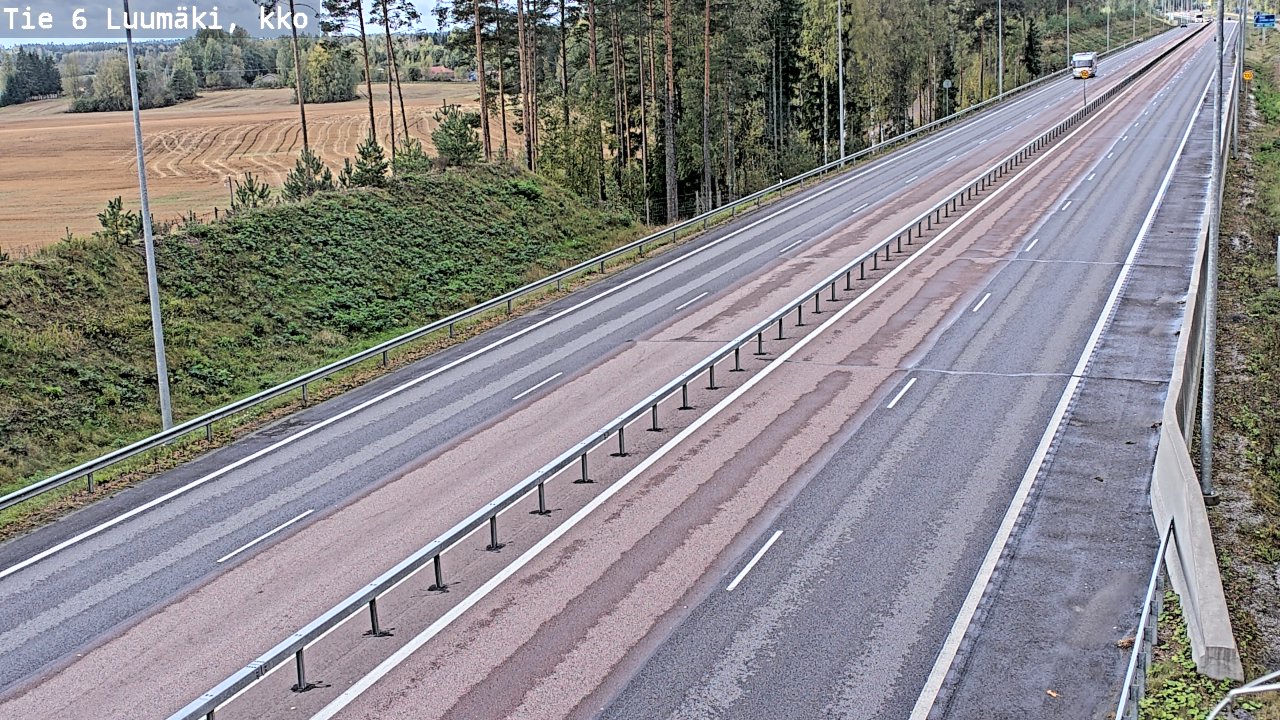 Kelikamerat Kuva Tie 6 Luumäki, kirkko, Luumäki, Etelä-Karjala