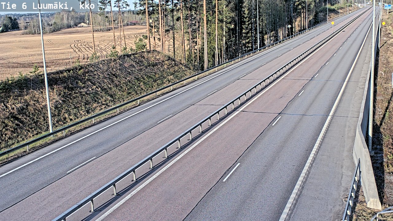 Weather Camera Image Road 6 Luumäki, kirkko, Luumäki, Etelä-Karjala