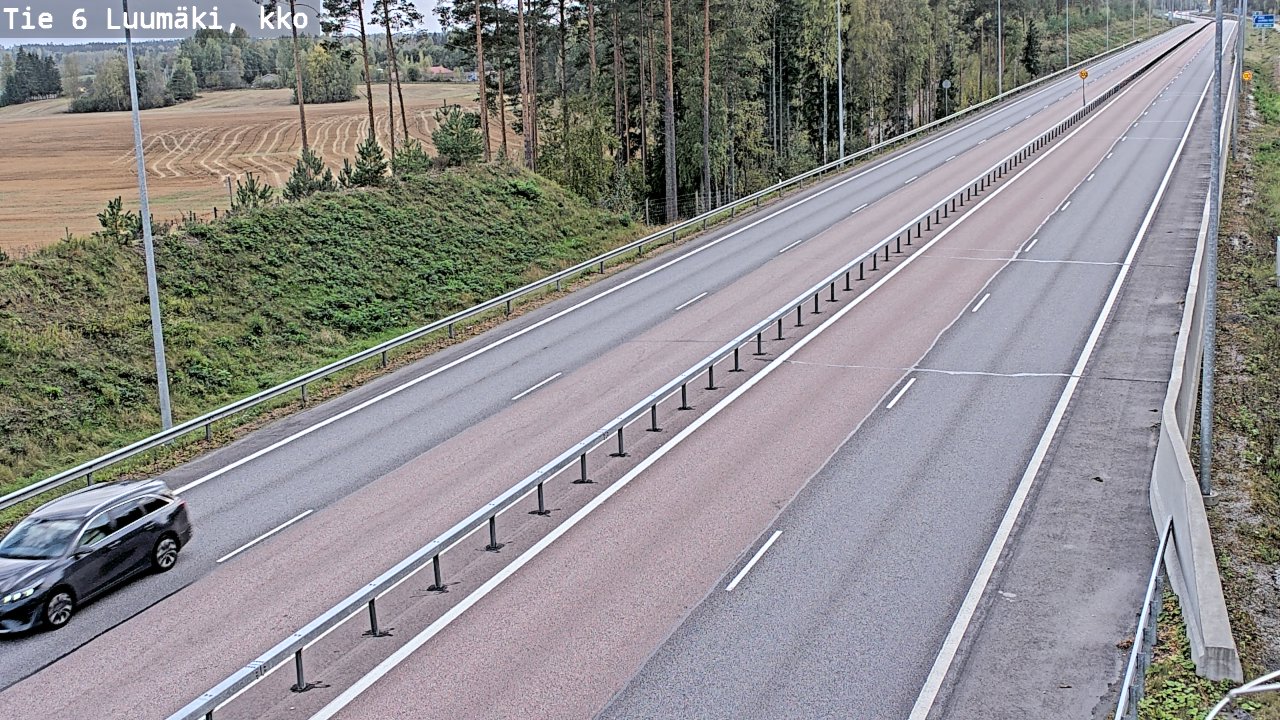 Kelikamerat Kuva Tie 6 Luumäki, kirkko, Luumäki, Etelä-Karjala