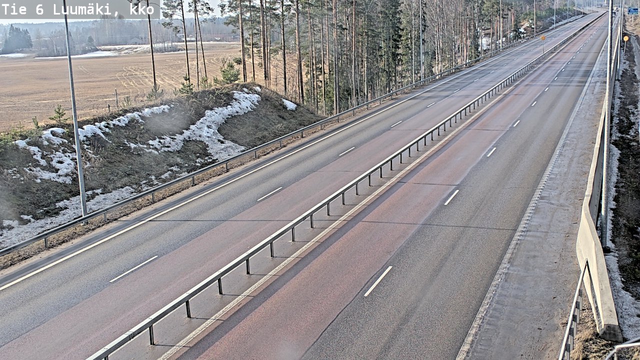 Weather Camera Image Road 6 Luumäki, kirkko, Luumäki, Etelä-Karjala
