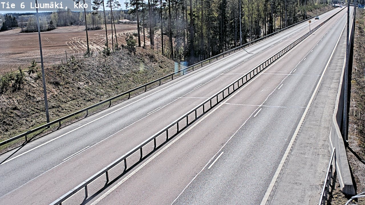 Kelikamerat Kuva Tie 6 Luumäki, kirkko, Luumäki, Etelä-Karjala