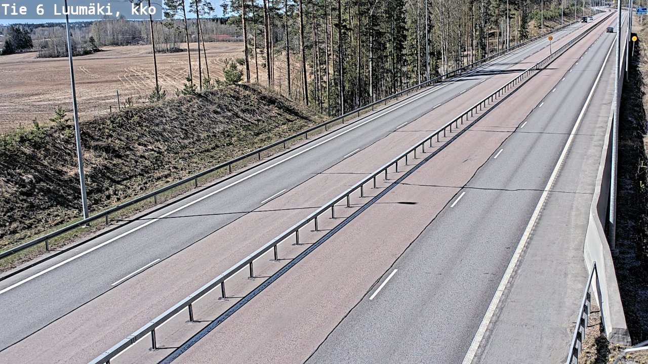 Kelikamerat Kuva Tie 6 Luumäki, kirkko, Luumäki, Etelä-Karjala