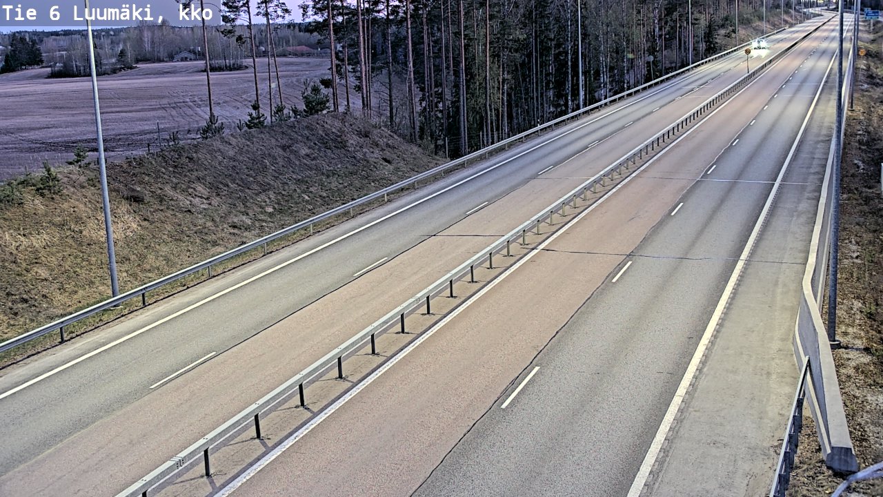 Kelikamerat Kuva Tie 6 Luumäki, kirkko, Luumäki, Etelä-Karjala