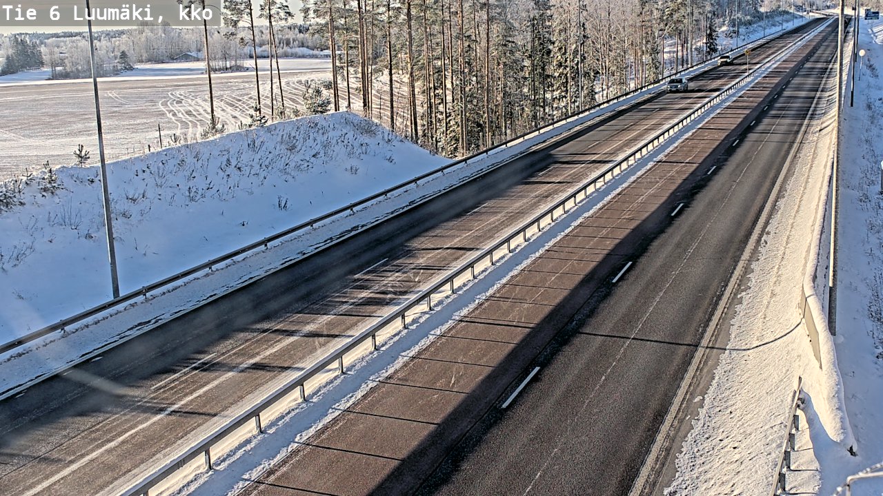 Weather Camera Image Road 6 Luumäki, kirkko, Luumäki, Etelä-Karjala