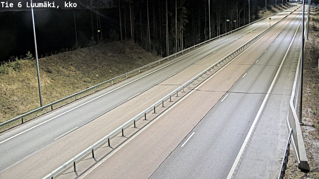 Weather Camera Image Road 6 Luumäki, kirkko, Luumäki, Etelä-Karjala
