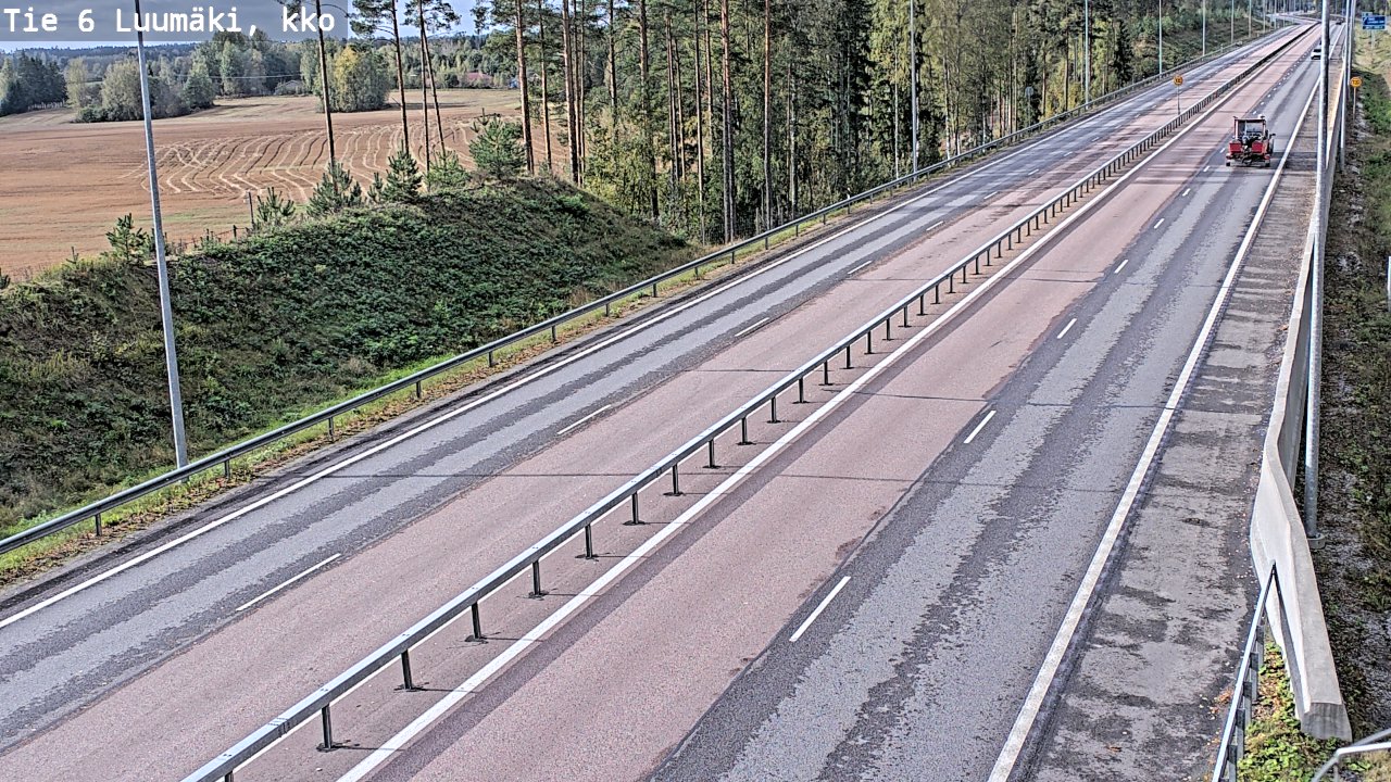 Weather Camera Image Road 6 Luumäki, kirkko, Luumäki, Etelä-Karjala