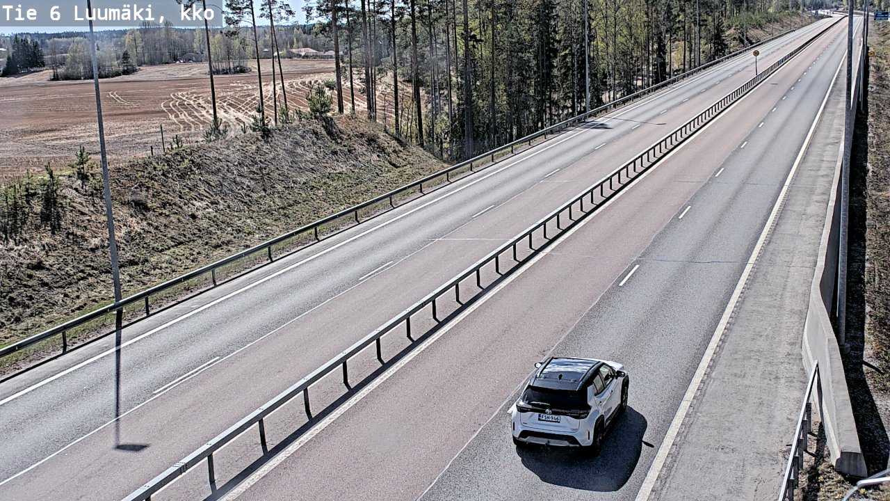 Kelikamerat Kuva Tie 6 Luumäki, kirkko, Luumäki, Etelä-Karjala