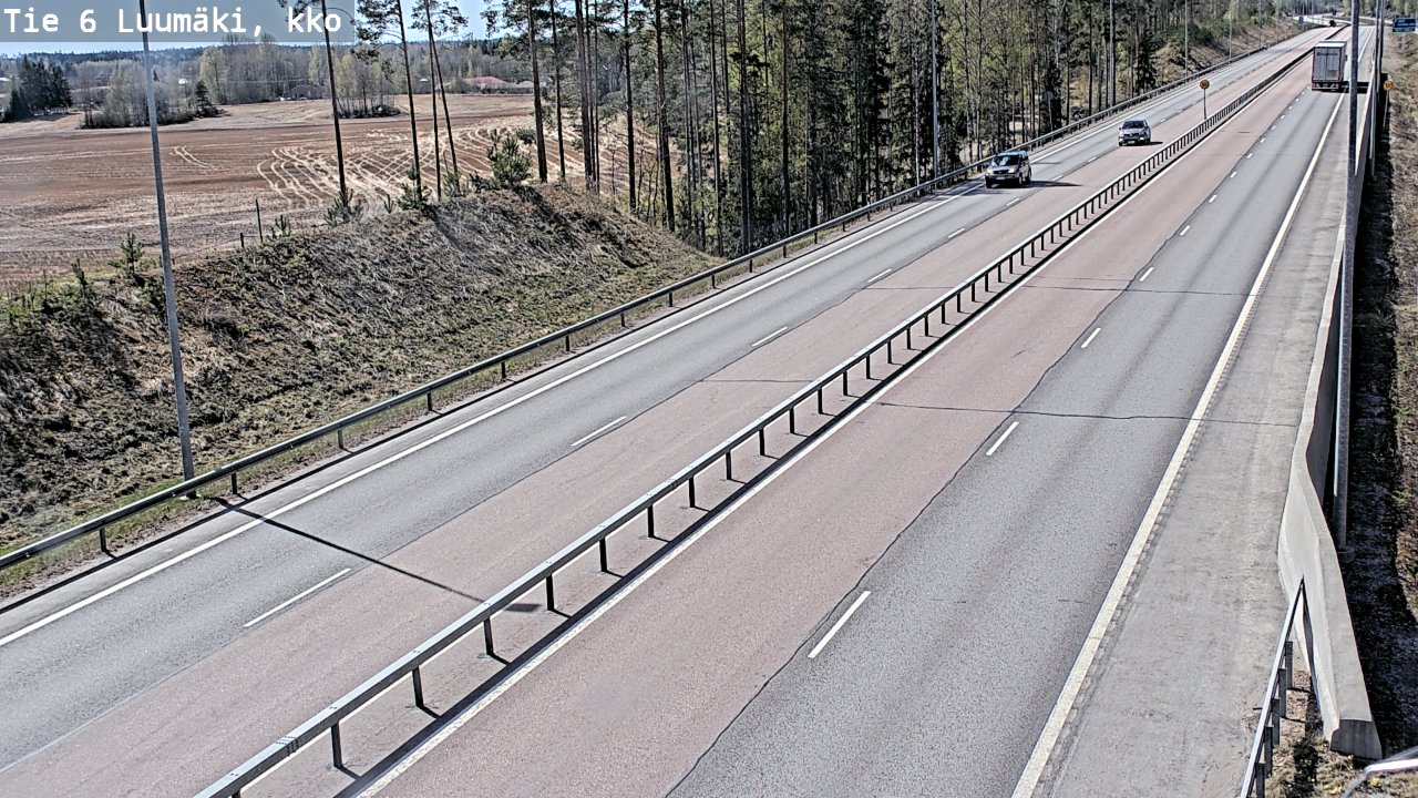 Kelikamerat Kuva Tie 6 Luumäki, kirkko, Luumäki, Etelä-Karjala