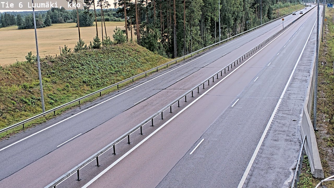 Kelikamerat Kuva Tie 6 Luumäki, kirkko, Luumäki, Etelä-Karjala