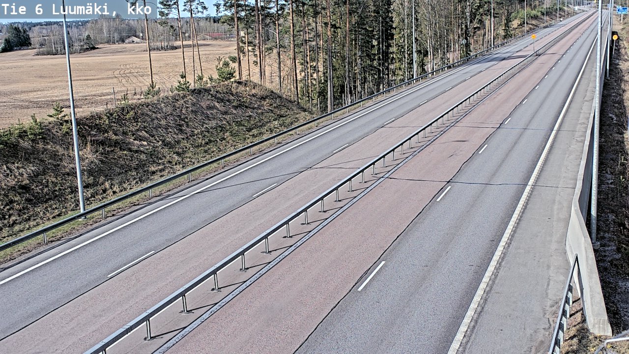 Kelikamerat Kuva Tie 6 Luumäki, kirkko, Luumäki, Etelä-Karjala