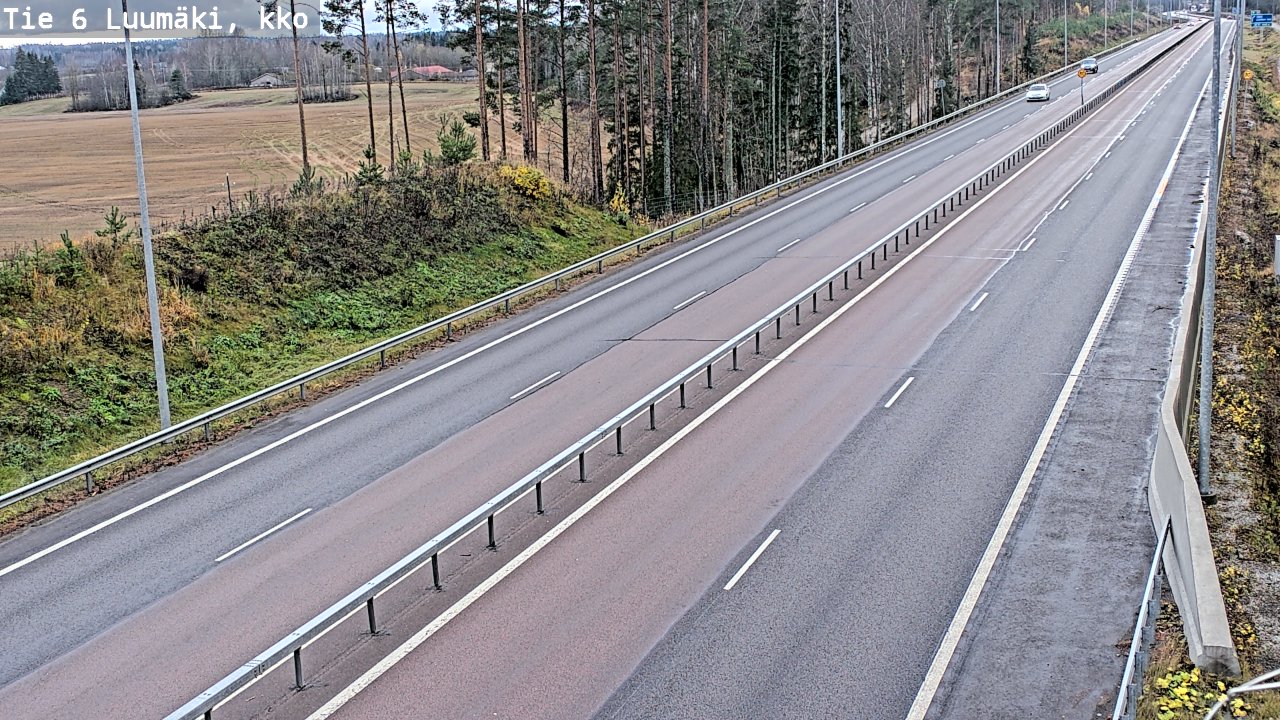 Kelikamerat Kuva Tie 6 Luumäki, kirkko, Luumäki, Etelä-Karjala