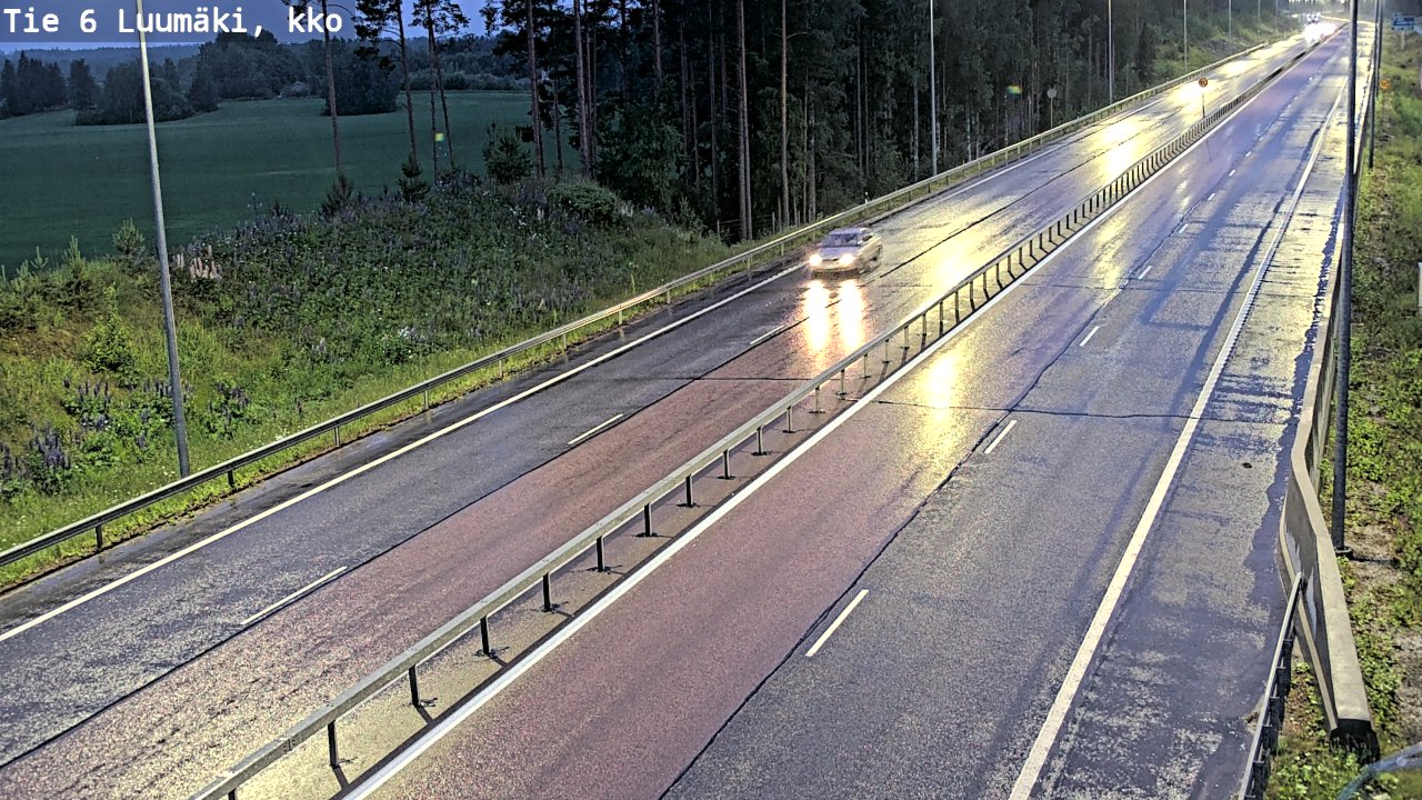 Kelikamerat Kuva Tie 6 Luumäki, kirkko, Luumäki, Etelä-Karjala
