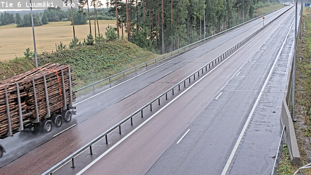 Kelikamerat Kuva Tie 6 Luumäki, kirkko, Luumäki, Etelä-Karjala
