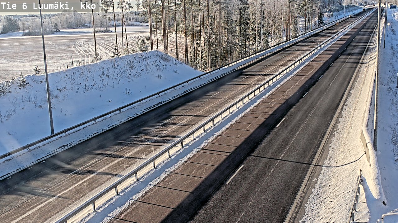 Weather Camera Image Road 6 Luumäki, kirkko, Luumäki, Etelä-Karjala