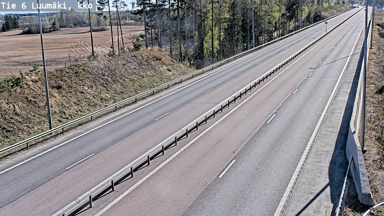 Kelikamerat Kuva Tie 6 Luumäki, kirkko, Luumäki, Etelä-Karjala