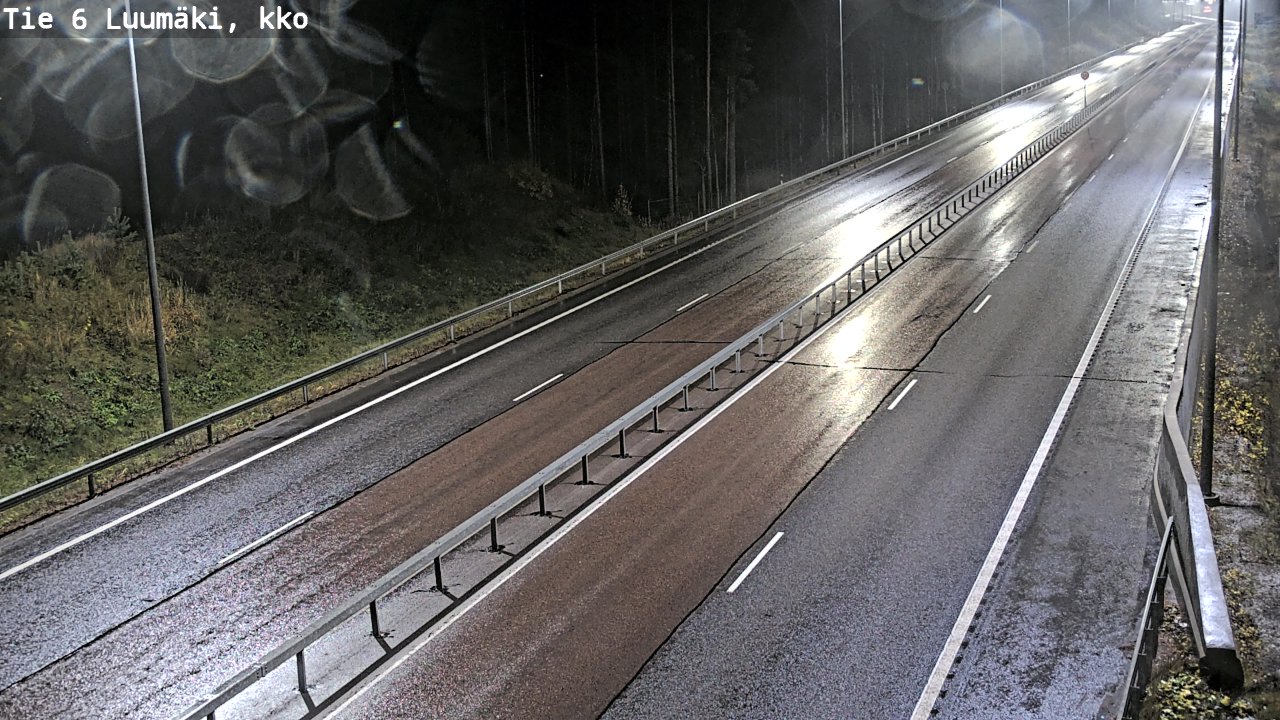 Weather Camera Image Väg 6 Luumäki, kirkko, Luumäki, Etelä-Karjala