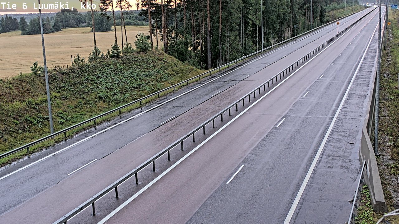 Kelikamerat Kuva Tie 6 Luumäki, kirkko, Luumäki, Etelä-Karjala