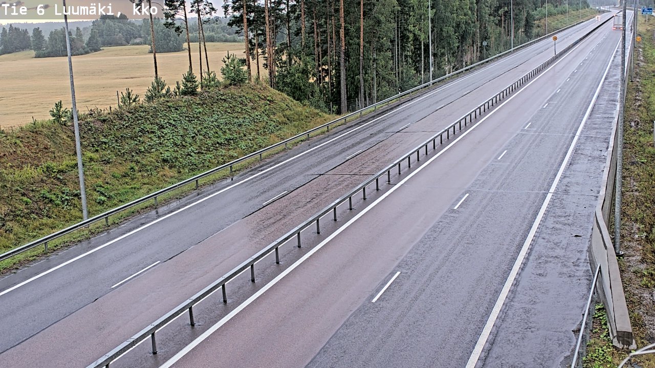 Kelikamerat Kuva Tie 6 Luumäki, kirkko, Luumäki, Etelä-Karjala