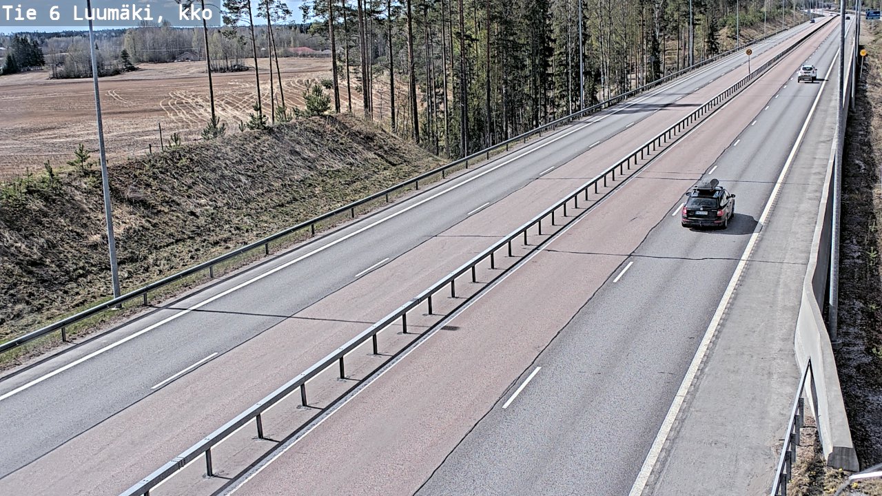 Kelikamerat Kuva Tie 6 Luumäki, kirkko, Luumäki, Etelä-Karjala