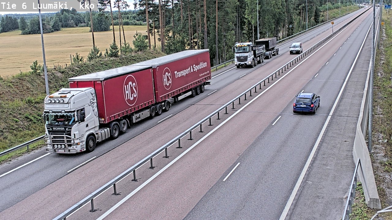 Kelikamerat Kuva Tie 6 Luumäki, kirkko, Luumäki, Etelä-Karjala