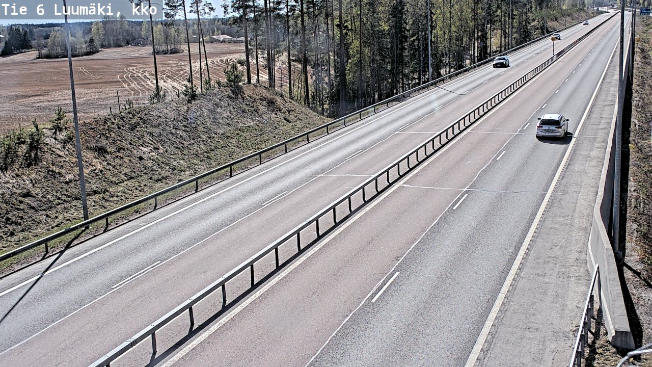 Kelikamerat Kuva Tie 6 Luumäki, kirkko, Luumäki, Etelä-Karjala