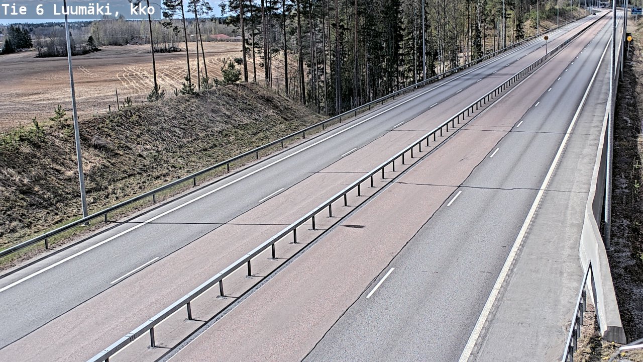 Kelikamerat Kuva Tie 6 Luumäki, kirkko, Luumäki, Etelä-Karjala
