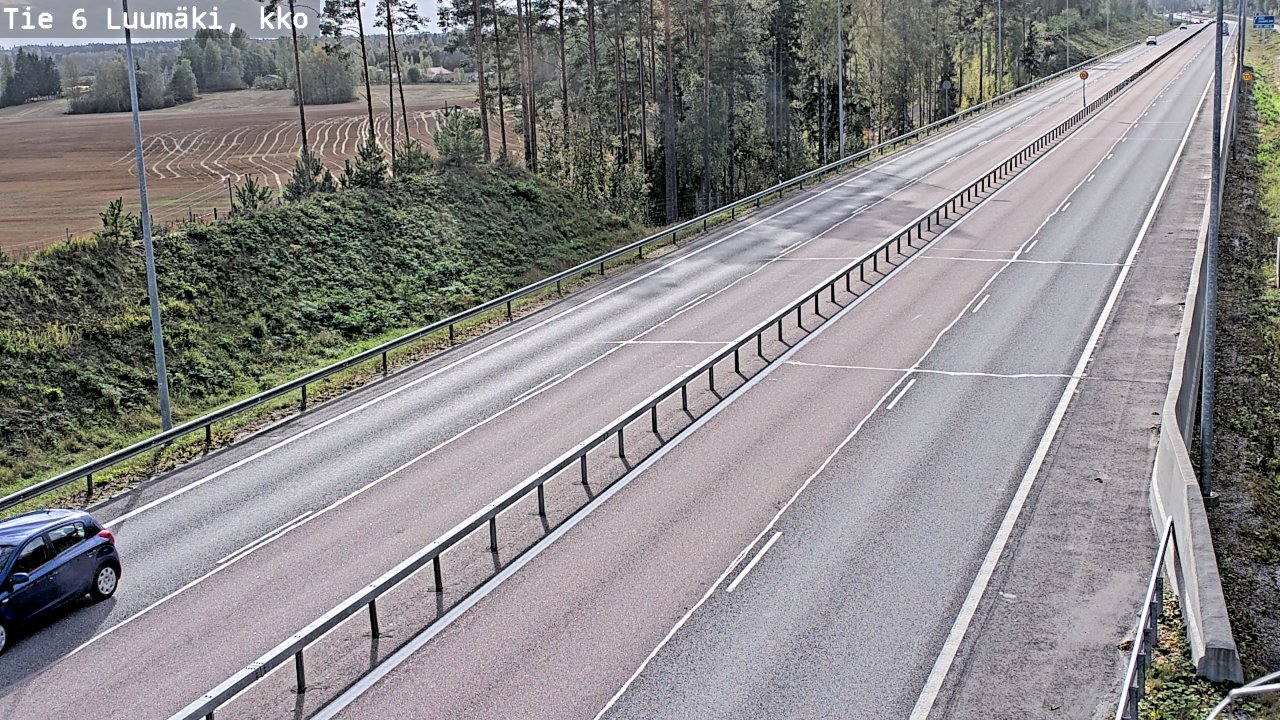 Kelikamerat Kuva Tie 6 Luumäki, kirkko, Luumäki, Etelä-Karjala
