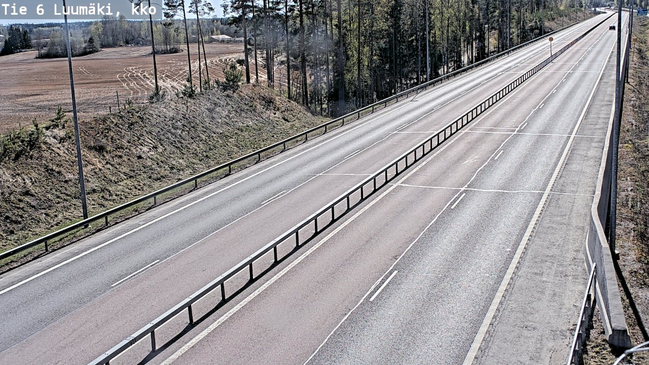 Kelikamerat Kuva Tie 6 Luumäki, kirkko, Luumäki, Etelä-Karjala